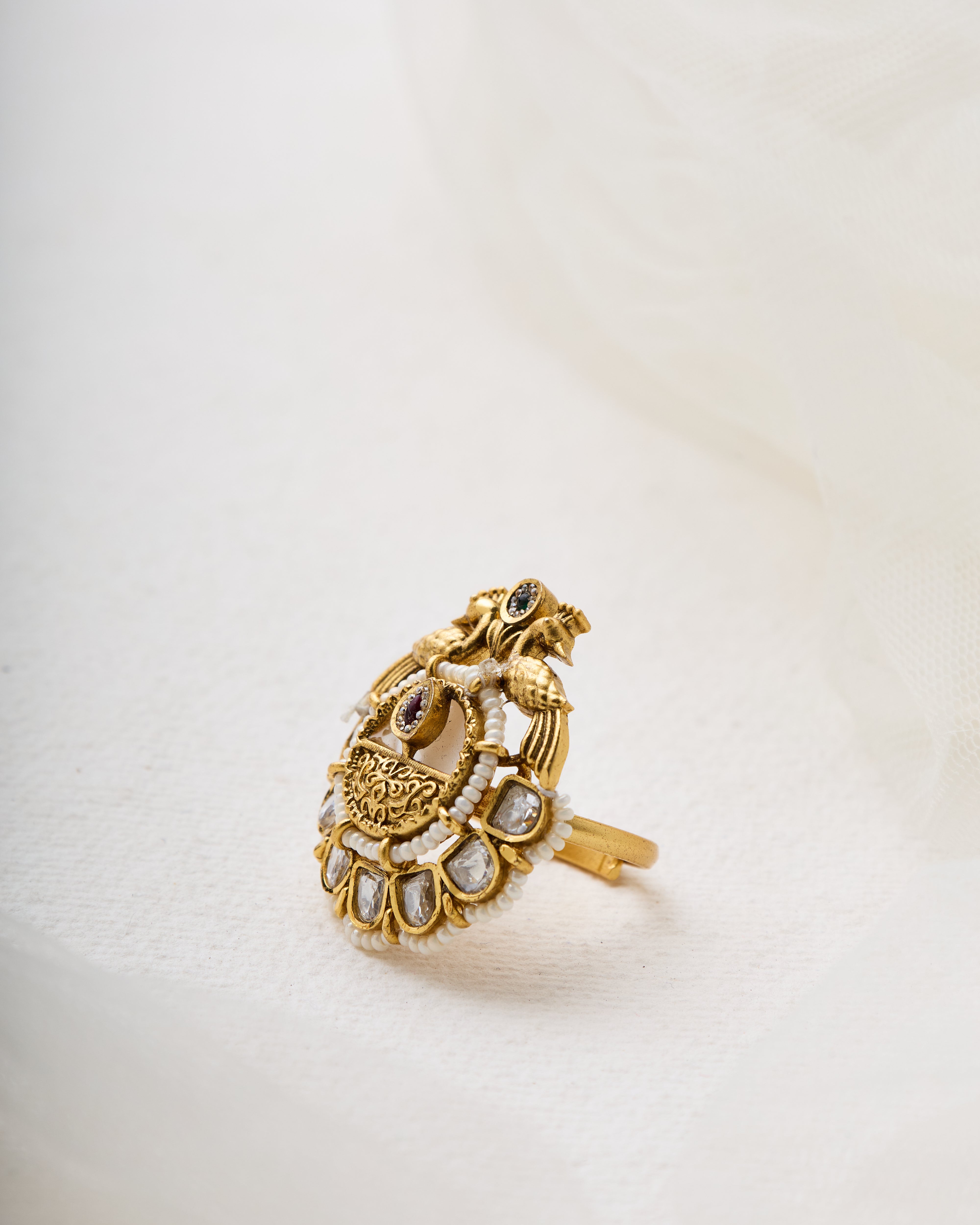 Spruha premium kundan ring