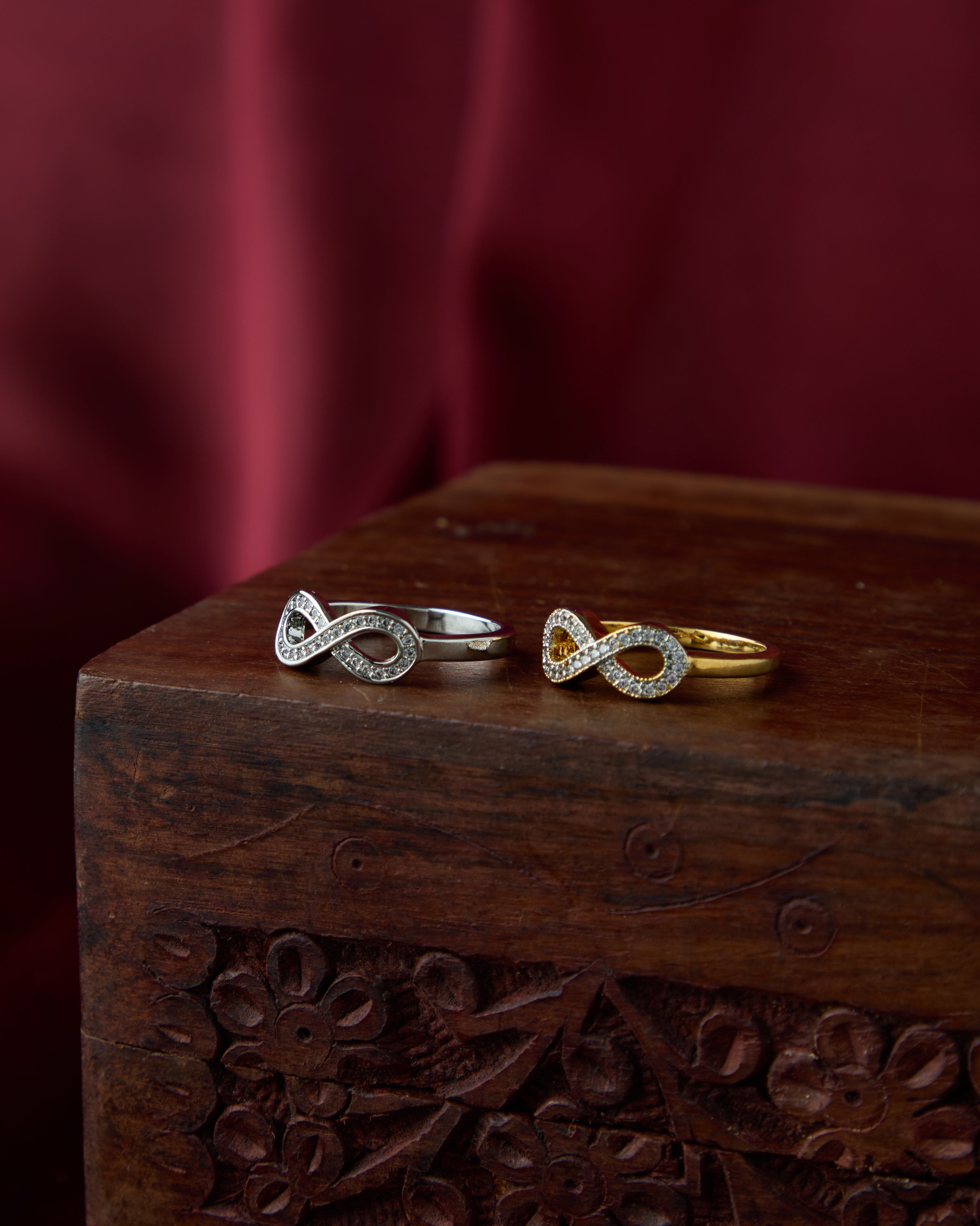Silver infinity ring