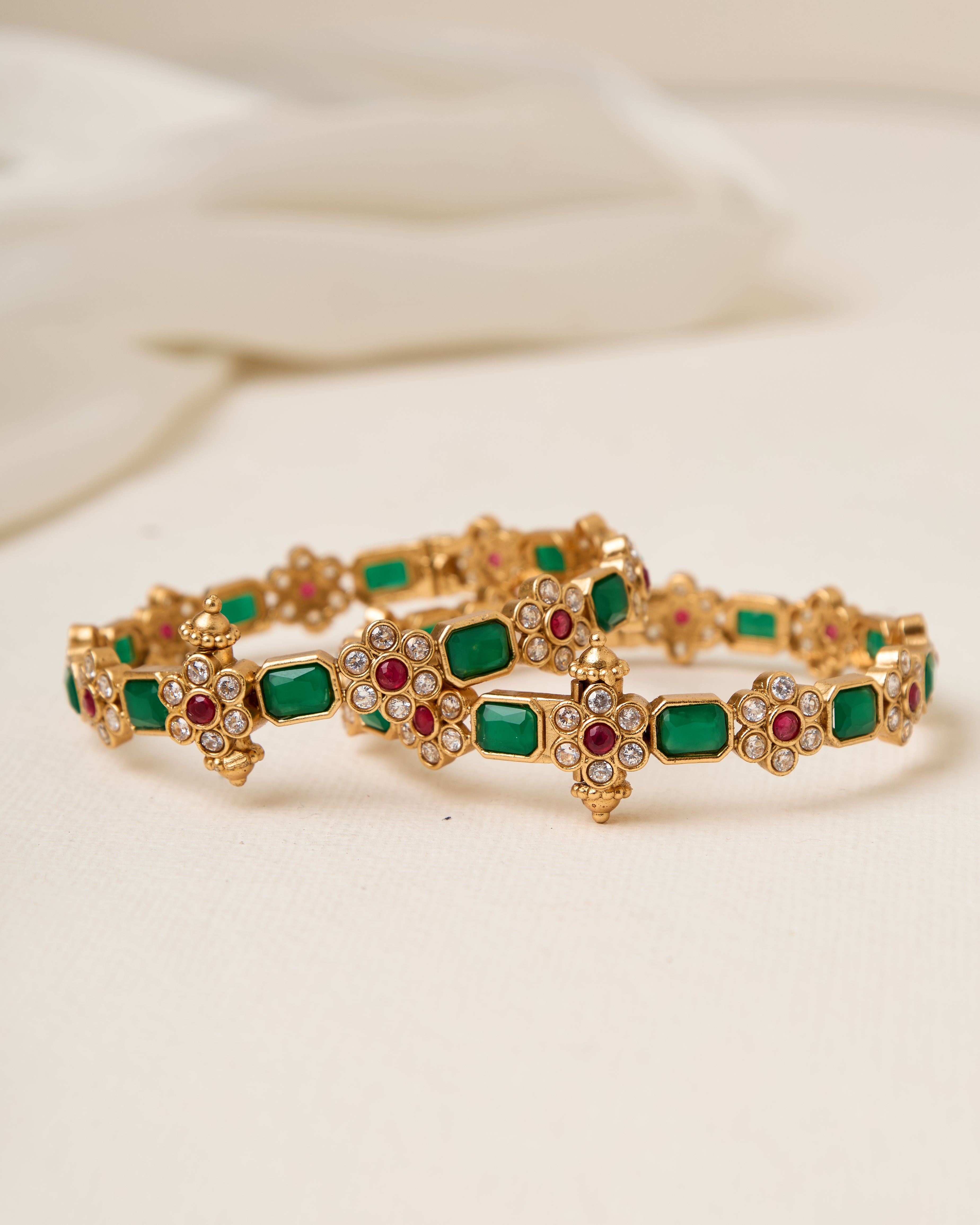 Misha green bangles
