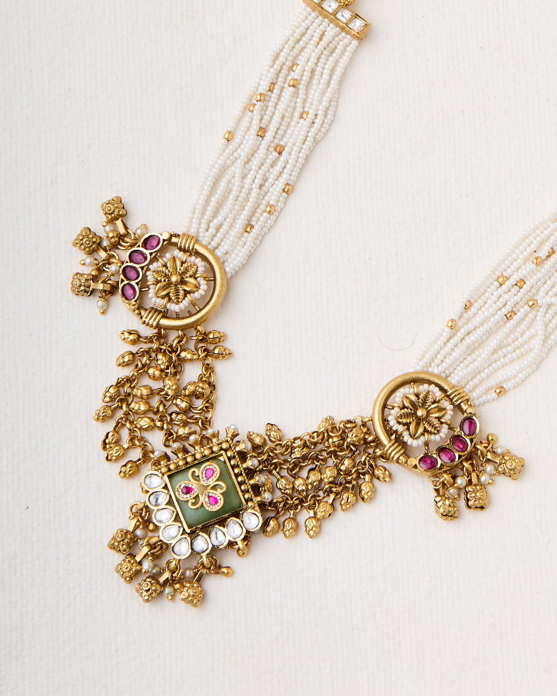Sana gold look alike necklace set