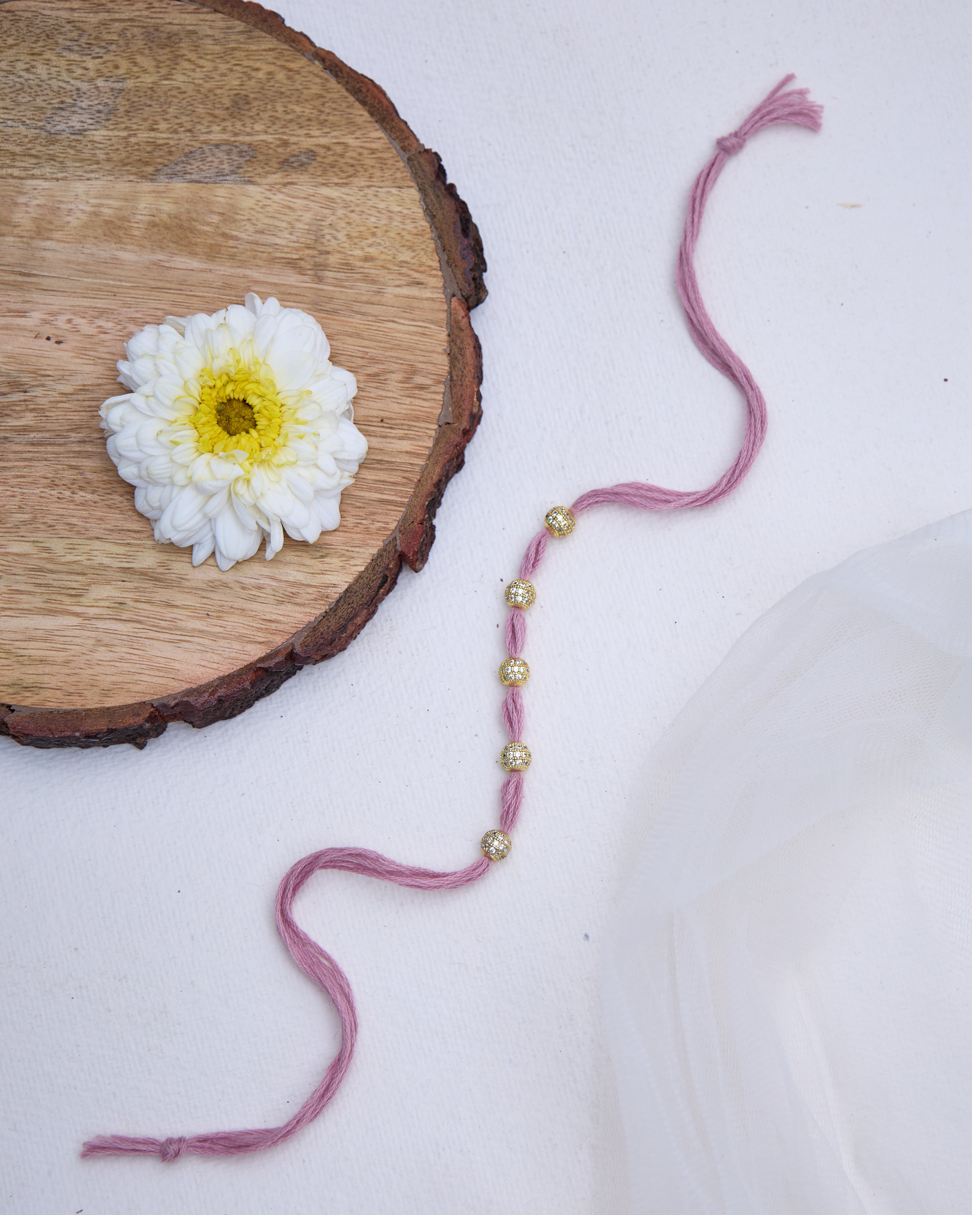 Gulmohar Blush Pink Rakhi
