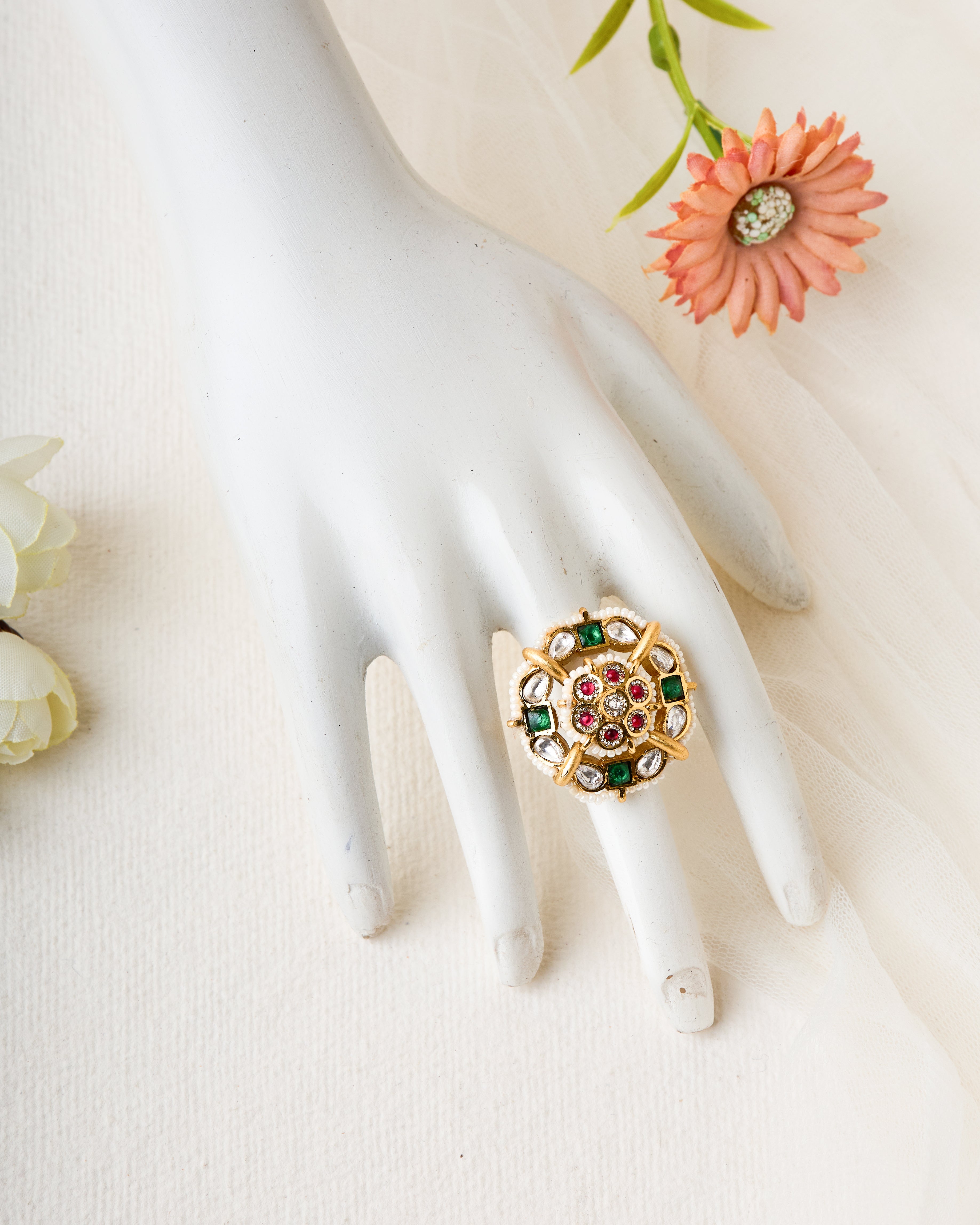 Srisha premium kundan ring