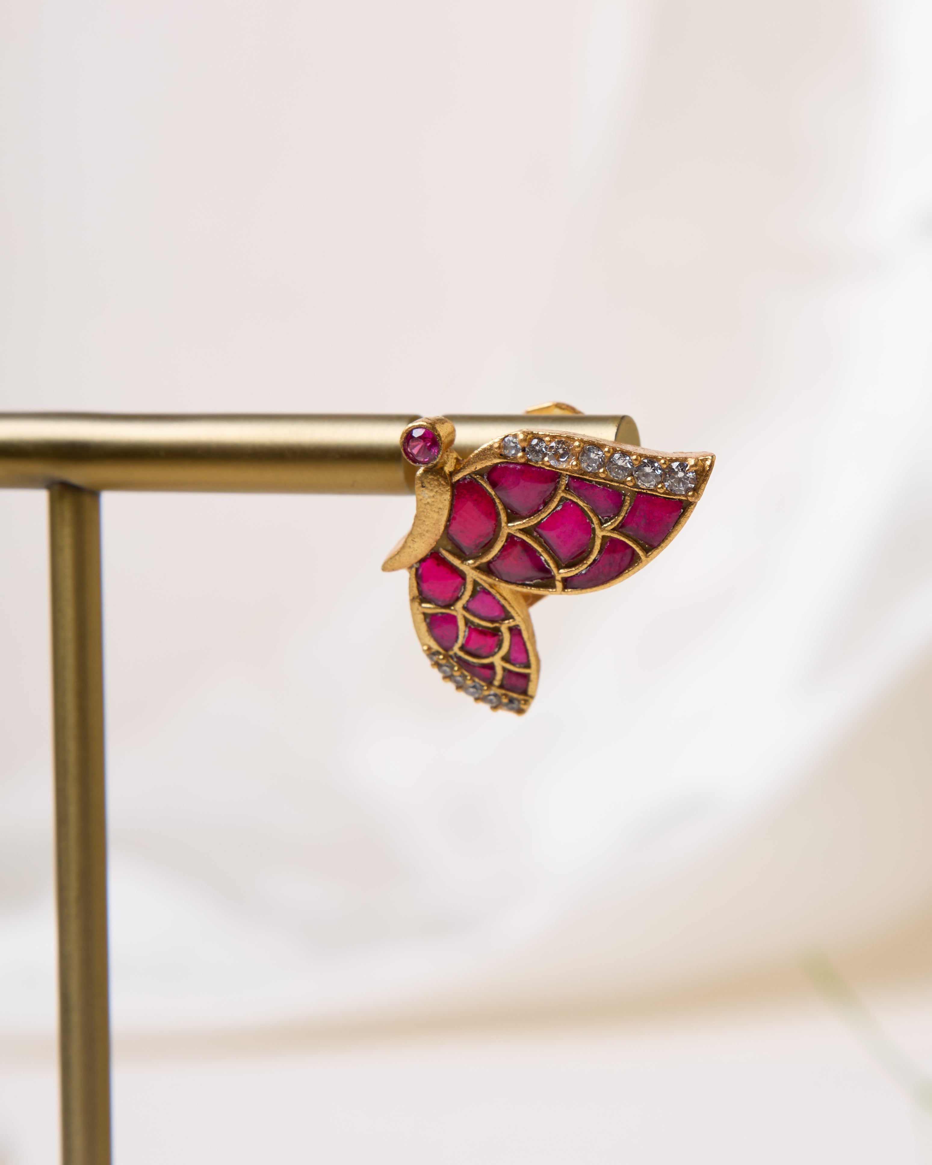 Pink Butterfly Earrings