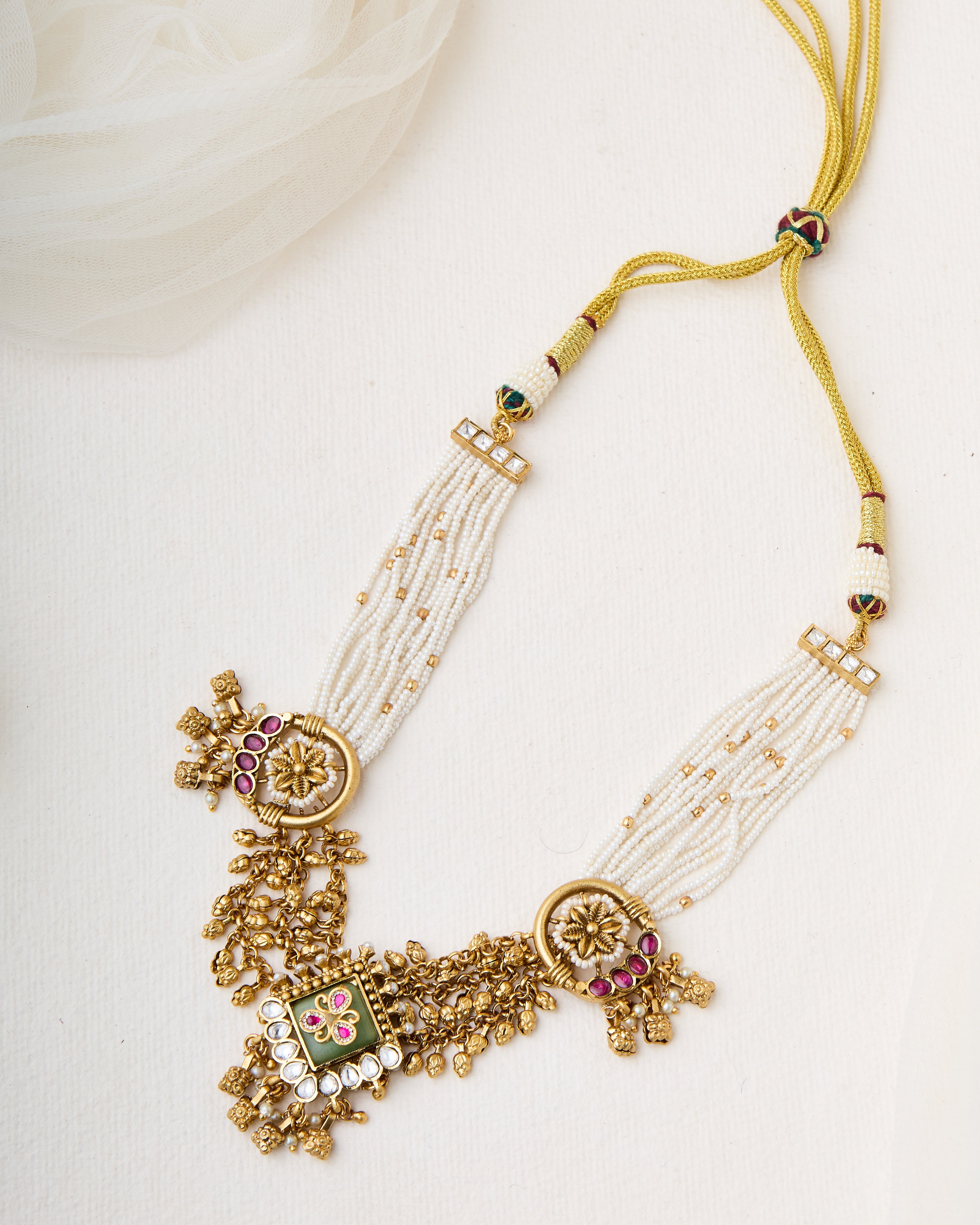 Sana gold look alike necklace set