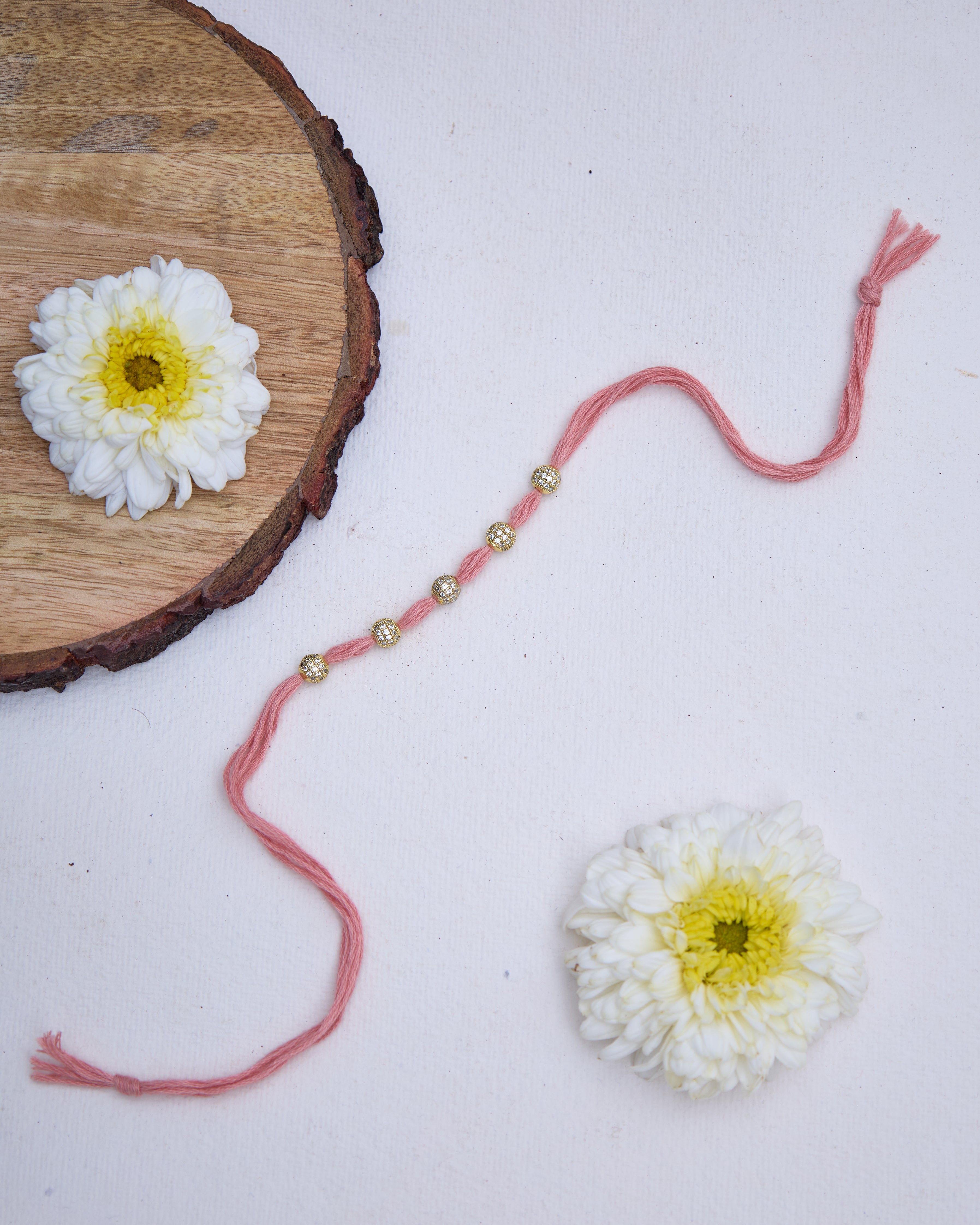 Gulmohar Peach Rakhi