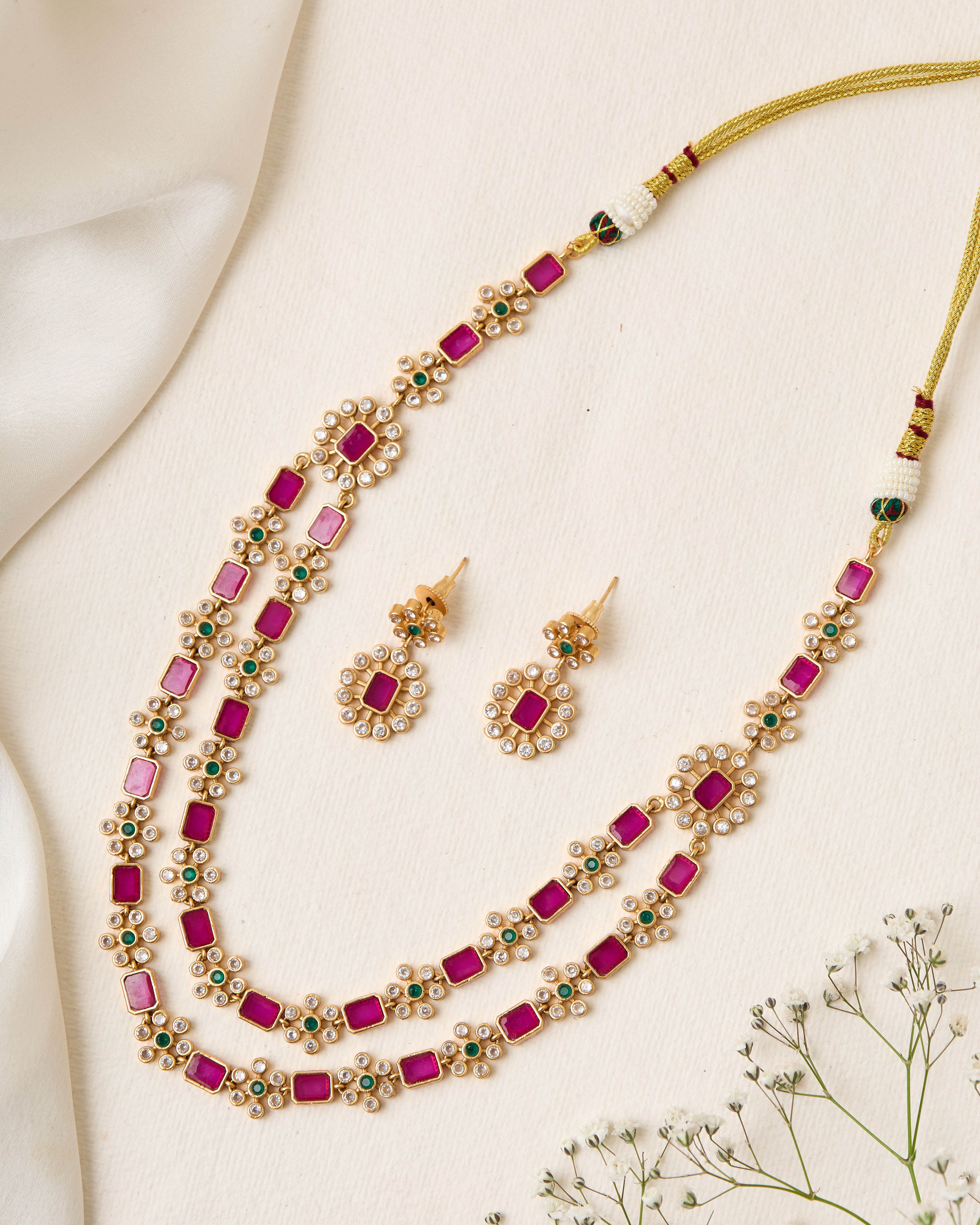 Lekha 2 layered necklace set