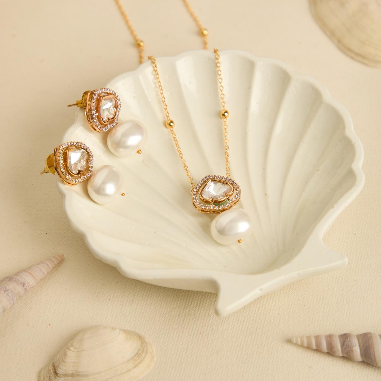 Polki kundan golden micro chain Variant-1