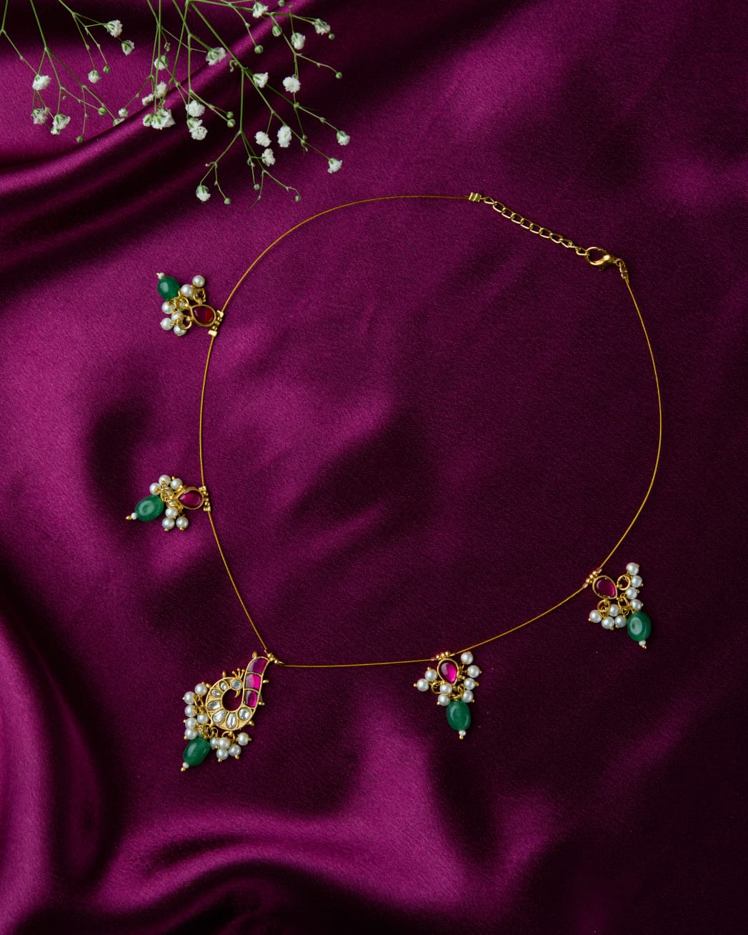 lavya invisible jadau necklace