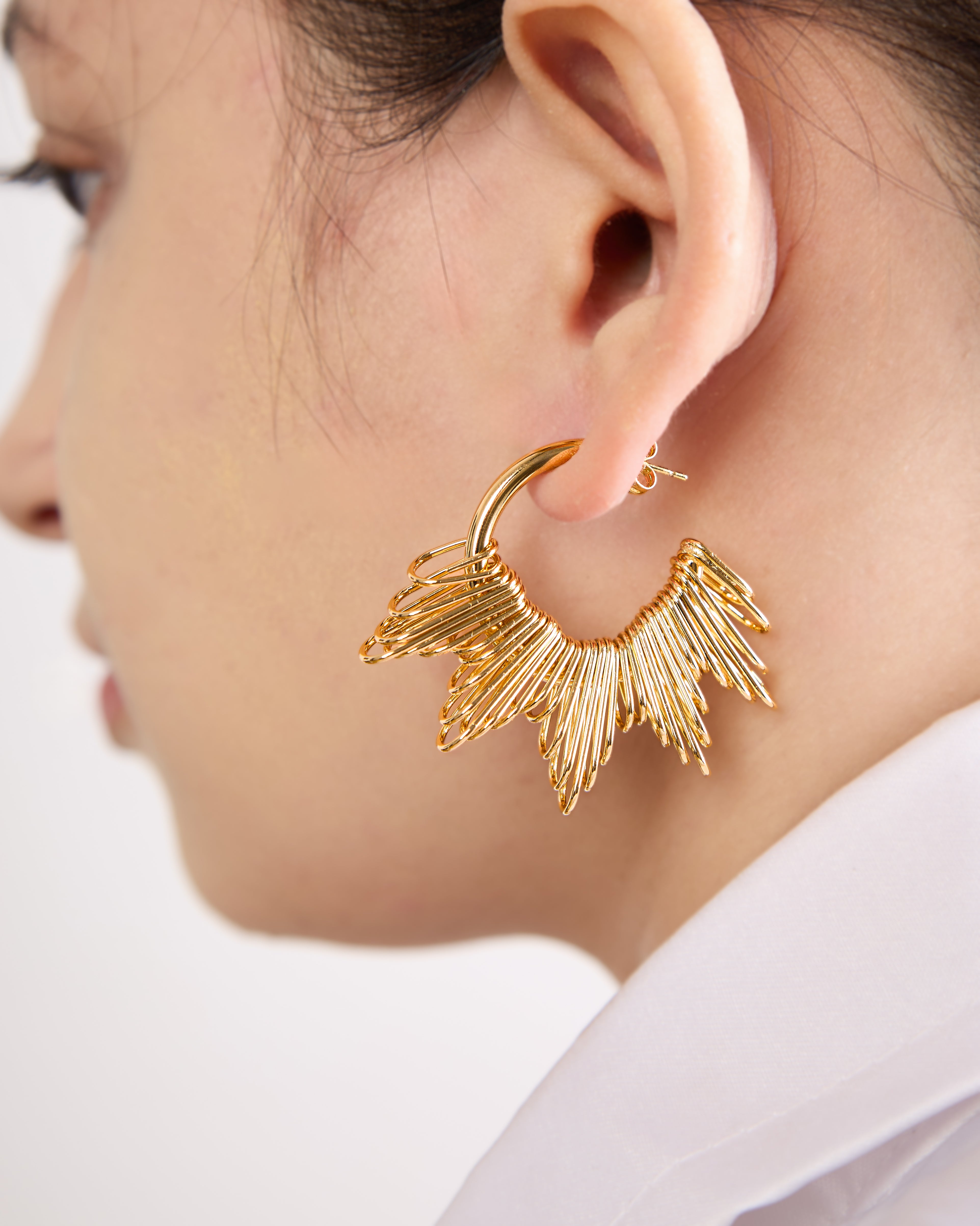 AuraFlare Hoop Earrings