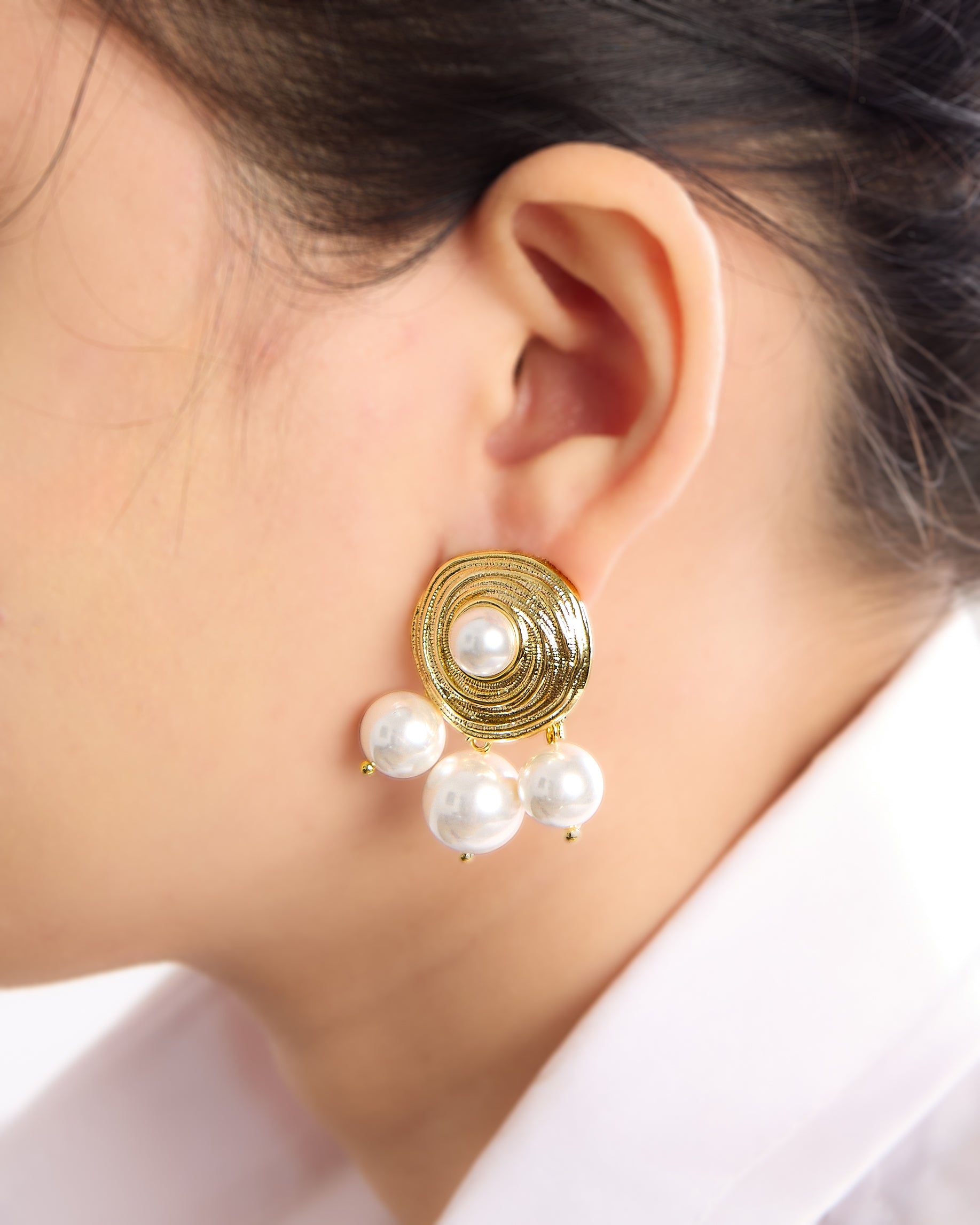 Pearl Swirl Vintage Drops