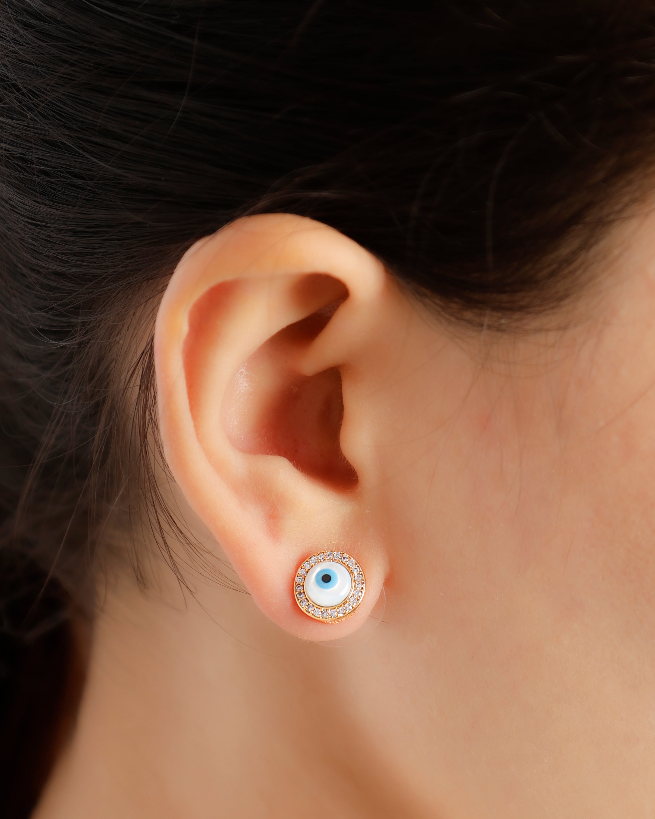 Evil Eye necklace with earrings